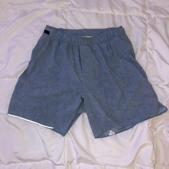 lululemon Men’s Surge 5” Running Shorts, blue dye wash - Picture 1 of 7